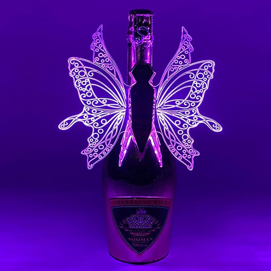 バタフライ　蝶々　フロアライト　ライト Amazon｜バタフライ LED ストロボライト シャンパンボトルライト 蝶夜